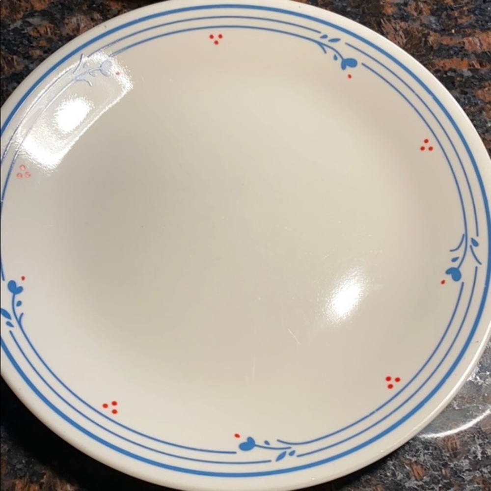 4 Corelle Country Violets 10.25" Dinner Plates,